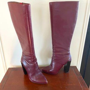 RENVY Burgundy Knee High Boots